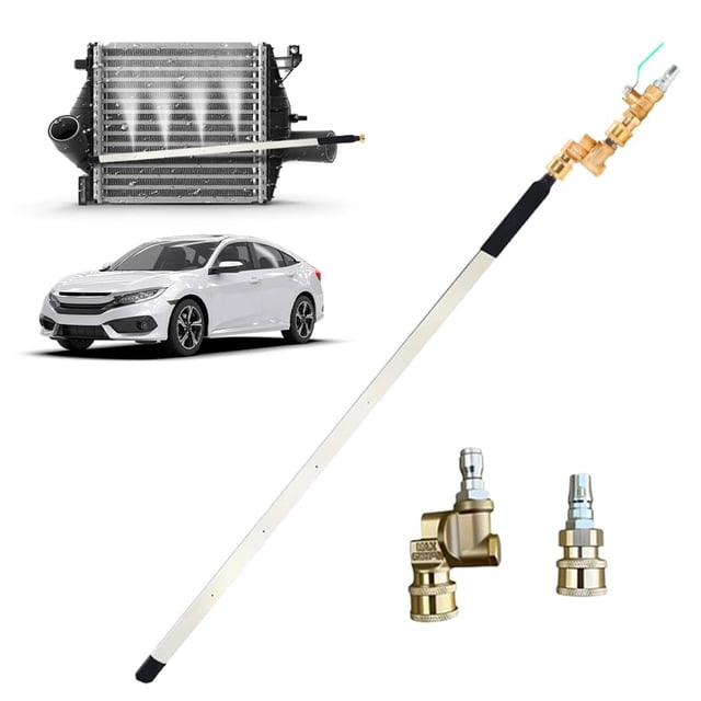 WUSUOWEI Pressure Radiator Cleaning Wand, Portable Radiator Cleaning Tool, Pressure Washer Tool for Household Cars, Radiator Flush and Cleaner Tool