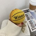 thumbnail image 2 of Odeerbi Reduced Crossbody Bags for Women Personalized Mini Round Ball Female Bag Chain Basketball Bag All-match Satchel Small Bag Yellow, 2 of 4