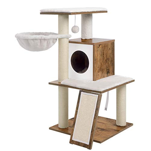 Feandrea Cat Tree Modern Cat Tower Wood Cat Condo Furniture With Scratching Posts For Large Small Cats 37 8 Inches Walnut Color Upct071h01 Walmart Com Walmart Com Feandrea Cat Tree Modern Cat Tower Wood Cat Condo Furniture With Scratching Posts For Large Small Cats 37 8 Inches Walnut Color Upct071h01 Walmart Com Walmart Com