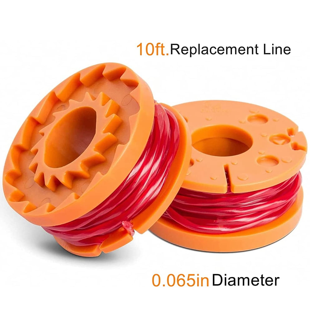 16 Pack Replacement Trimmer Line for Worx WA0010 WG180 WG163 WG175 Spools,10 Ft/0.065 Inch Trimmer String Refills Parts