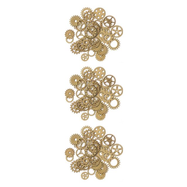 Moyic Juego de engranajes de aleación de 100 g/bolsa, engranajes para hacer colgantes, Vintage, reloj de pulsera, mecánica No.02 3piezas