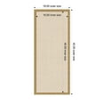 thumbnail image 5 of Kate and Laurel Framed Fabric Pinboard 18 x 42, Neutral Weave Printed Linen Decorative Bulletin Board for Use as a Vision Board or Wall Organization, Mila Dark Gold Frame, 5 of 8