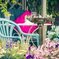 thumbnail image 5 of Glavbiku Vintage Bird Bath with Flower Planter Base,Birdbath,Bird Feeder Bowl for Yard,32"H Bronze, 5 of 10