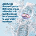 thumbnail image 3 of Splash Acai Grape Flavored Water, 16.9 fl oz Bottles, 6 Pack, Berry Flavored Drinking Water Beverage, 3 of 9