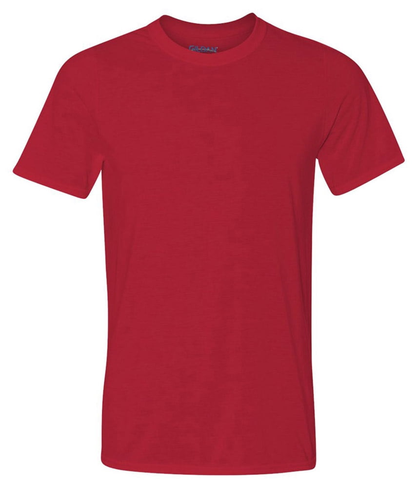Gildan - Gildan 42000 Men's Performance T-Shirt -Red-2X-Large - Walmart ...