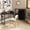 Black, variant on Space-Saving Folding Computer Desk - Home Office Writing Table with Storage Bag & Hook - Easy Collapsible, Sturdy for Bedroom or Apartment - Vintage color