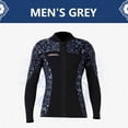 thumbnail image 4 of Greeniant BUCEO SAIL 3MM Traje de neopreno Tops Trajes de neopreno de primera Protección Trajes de buceo Canoa Buceo para aeróbic acuático Deportes acuáticos hombre gris L Greeniant OD003290-13, 4 of 6