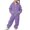 Purple, variant on Bigetiay Kids Casual Hoodie Sweatshirt for Girls with Relaxed Fit Cozy 2 Piece Outfit Everyday And School Days, Size 8-9 Years