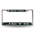 thumbnail image 1 of New York Jets Laser Chrome License Plate Frame, 1 of 1