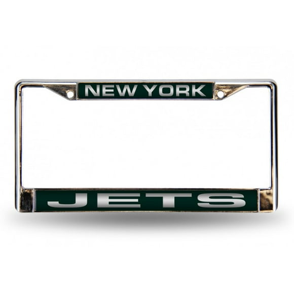 Cadre de Plaque d'Immatriculation New York Jets Laser Chrome