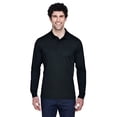 thumbnail image 7 of CORE365 88192 Men's Pinnacle Performance Long Sleeve Piqué Polo-Black-3XL, 7 of 7