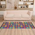 thumbnail image 2 of Yayeee Runner Rug for Bedroom 2'x6' Machine Washable Hallway Non Slip Mat, Colorful Checkered Daisy, 2 of 8