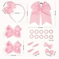 thumbnail image 5 of School Hair Accessories Set for Little Teen Girls Uniform Hair Bows Set with Hair Clips,Headbands and Ponytail Holders, 5 of 20