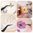 thumbnail image 4 of Juego de 9 Pinzas de Precisión para Manualidades, de Acero Inoxidable, con Puntas Curvas para Joyería y Extensiones de Pestañas., 4 of 5