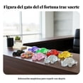 thumbnail image 3 of Abbraccia Decoración de gato de la fortuna acrílico 2024, botella de arena luminosa, adorno de escritorio, diseño aleatorio, 3 of 6