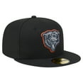 thumbnail image 3 of Men's New Era  Black Chicago Bears Color Pop 59FIFTY Fitted Hat, 3 of 5