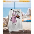thumbnail image 2 of Courage The Cowardly Dog Beach Towel, Season 2 Cover 30'x60', Beach Towel, 2 of 6