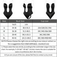 thumbnail image 4 of XINQIHANG Soutien-Gorge Gainant Dos Nu, Justaucorps Intégral String Aguichant Sans Coutures à Col en V Profond pour Femmes, Robe de Soirée Soutiens-Gorge Invisibles (Noir,m), 4 of 7