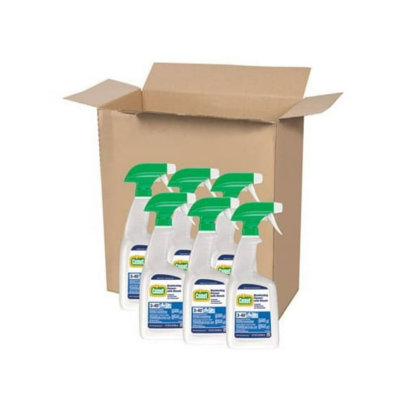 Disinfecting Cleaner with Bleach 32 oz, Plastic Spray Bottle, Fresh Scent, 6/Carton