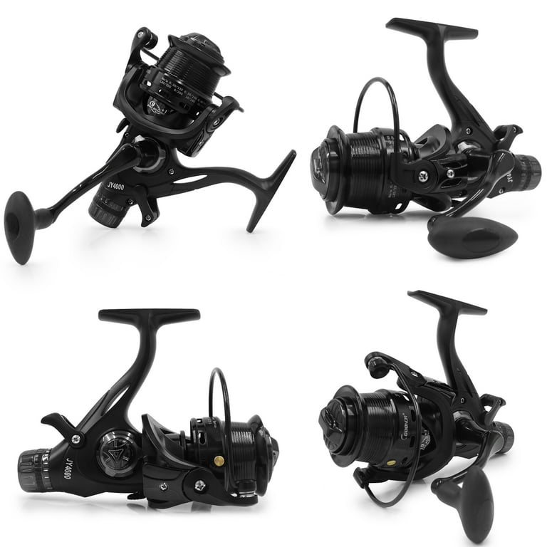 Coonor 9+1BB Speed Ratio Fishing Reel with Dual Brake System Smooth Reel  with Dual Spool Interchangeable Handle Fishing Tackle 