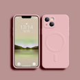 thumbnail image 3 of Liquid Silicone Case For iPhone 15 14 13 12 11 Pro Max Mini Plus X Xs XR Max Phone Magnetic Wireless Charging For Magsafe Cover, 3 of 5