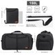thumbnail image 2 of Bolsa de viaje VS VOGSHOW de 150 litros con compartimento para zapatos, color negro, 2 of 8