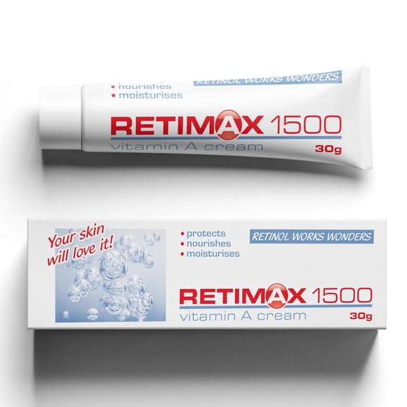 RETIMAX 1500 Ungüento protector con vitamina A y retinol Crema antiarrugas antienvejecimiento para pieles sensibles y deshidratadas - 30 g
