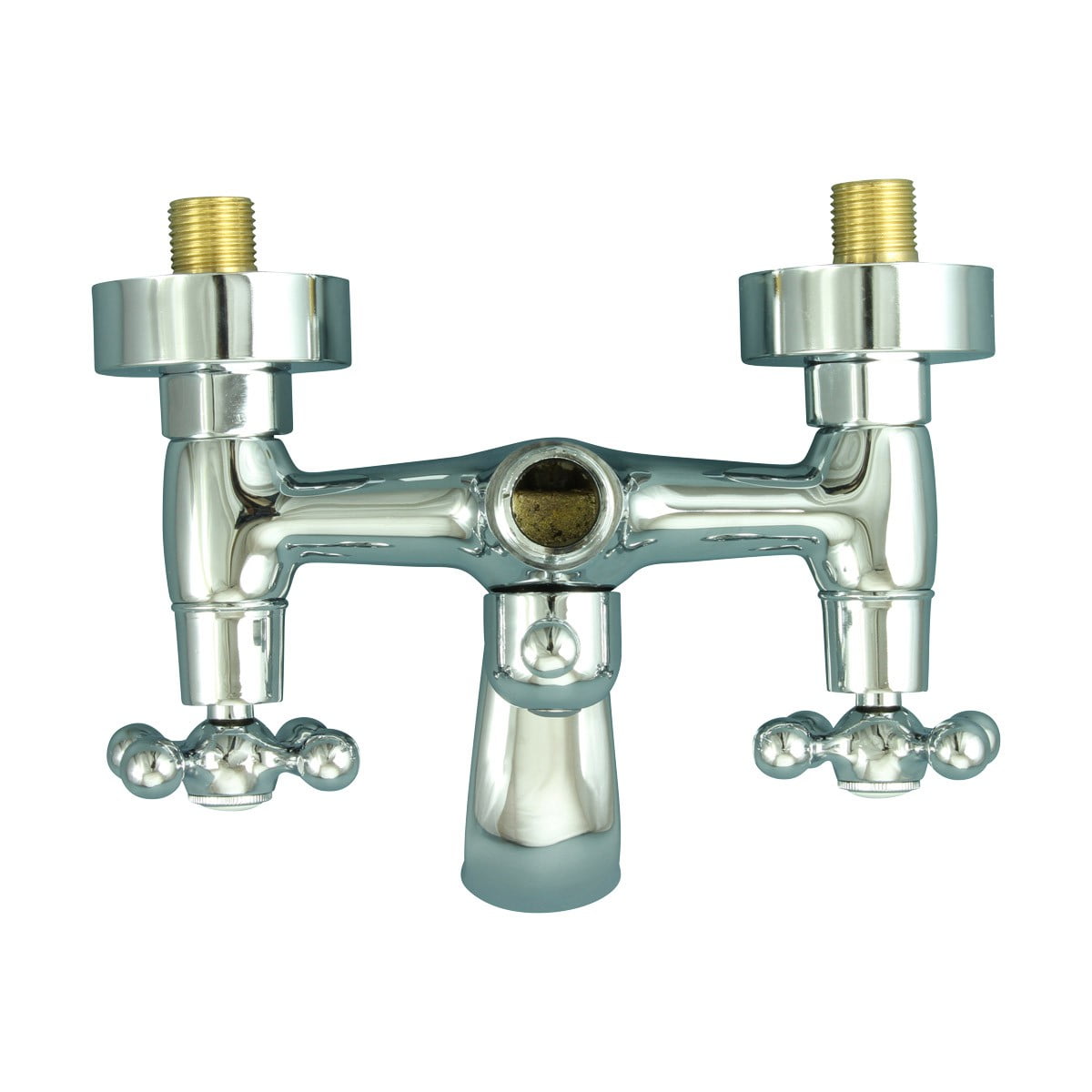 8" Three Lever Handle Tub Shower Faucet Bathroom Tap - Chrome bathtub Faucet| Renovators Supply