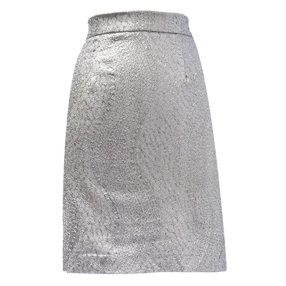 Von Vonni Women's Mini Skirt Medium Silver