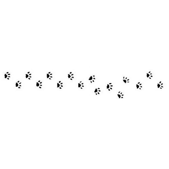 Cat Paw Prints Wall Stencil SKU #230 by Designer Stencils