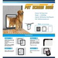 thumbnail image 5 of Puerta de la pantalla de la puerta de la mascota puerta corredera de perro con cerradura puerta de gato magnético cierre automático puerta de perrito pantalla Feliz Sencillez, 5 of 5