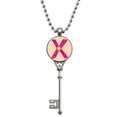 thumbnail image 1 of X Alfabeto naranja lindo patron Colgante Collar Vintage Llavero Plata Joyas Unbranded M, 1 of 3