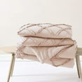 thumbnail image 5 of Chezmoi Collection Vivian 3-Piece Diamond Ruffle Trim Washed Microfiber Comforter Set, 5 of 7