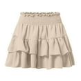 thumbnail image 5 of Women's Fashion Solid Color Wide Leg Shorts - Soft Rayon, Suitable for Casual/Sports, Machine Washable, 5 of 5