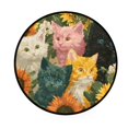 thumbnail image 2 of 36.2 Inch Round Floor Mat Various Colors Cat Carpet Decor Rug for Living Room Bedroom, 2 of 6