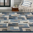 thumbnail image 7 of Loomaknoti Fontana Haldis 9' x 12' Geometric Indoor/Outdoor Area Rug , Gray/Blue, 7 of 7
