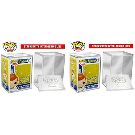 pop boxed funko protector stacks selling figures regular plastic hard pack case