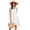 White, variant on Fiophy Women's 100% Linen Sleeveless V Neck Halter High Low Midi Dresses with Pockets Summer Casual Beach Flowy Dresses, Black, L