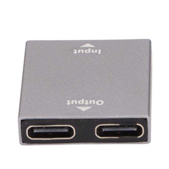 2 in 1 USB Splitter, USB C Splitter Aluminum Shell Unidirectional Dual Ports PD Quick Charge for Phones