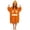 Orange, variant on Halloween Pumpkin Wearable Blanket Oversized for Women Long Sleeve Loose Pajamas Pumpkin Hooded Loungewear