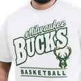 thumbnail image 5 of Men's G-III Sports by Carl Banks White Milwaukee Bucks Adaptive Headliner T-Shirt, 5 of 6