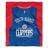NBA Los Angeles Clippers "Jersey" Personalized Silk Touch Throw Blanket