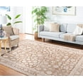 thumbnail image 3 of SAFAVIEH Willow Jaymes Medallion Area Rug, Light Brown/Ivory, 6'3" x 6'3" Square, 3 of 9