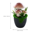 thumbnail image 2 of YSNOOWE 4Ud De Setas Falsas En Maceta Para Decorar Comedor Oficina Con Material Duradero, 2 of 8