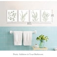 thumbnail image 4 of Botanical Bathroom Wall Art, Framed Boho Canvas Wall Art for Bedroom, Light Sage Green Eucalyptus Wall Decor, Minimalist Plant Art Print for Office, 8”x10”, Set of 4PCS, 4 of 6