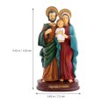 thumbnail image 4 of Figura de la Sagrada Familia, Jesús, Natividad, Estatua de escritorio, Estatua de la Familia de Jesús, Escultura de resina de Jesús, Decoración, 4 of 6