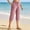 Pink, variant on Maean Capris Pants for Womens Straight Leg Elastic Waist Drawstring Athletic Capri Sweatpant with Pockets