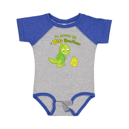 

Inktastic I m Gonna Be a Big Brother-dino Gift Baby Boy Bodysuit