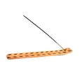 thumbnail image 3 of Wooden Incense Holder for Sticks Two Tone Diamonds Smooth Wood 10 inches Long, 3 of 5