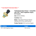 thumbnail image 2 of Turbocharger Boost Sensor - Compatible with 1999 - 2002 Freightliner Argosy N14 Cumins 2000 2001, 2 of 3